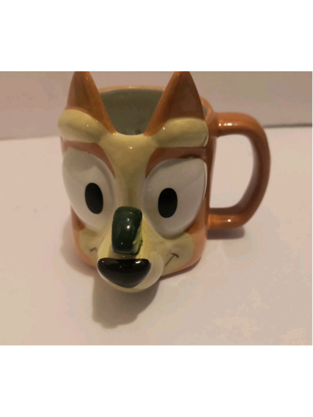 Zak Designs Bluey Bingo Sculpted Ceramic Mug 15 oz 3D Coffee Cup Walking Leaf NW